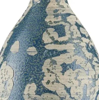 Ostracon Table Lamp - Blue/Cream/Black - Currey & Company