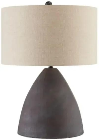 Zea Table Lamp - Antique Black - Currey & Company