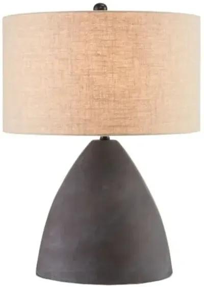 Zea Table Lamp - Antique Black - Currey & Company