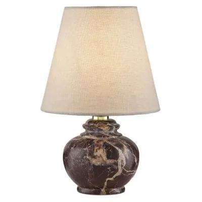 Piccolo Mini Marble Table Lamp - Currey & Company - Beige