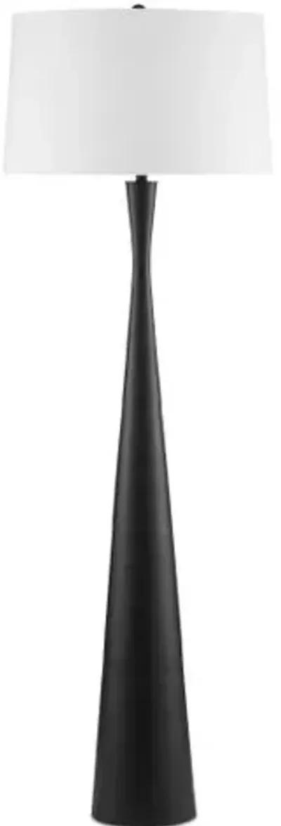 Montenegro Floor Lamp - Matte Black - Currey & Company