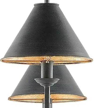 Prosperity Linear Chandelier - French Black - Currey & Company - Gold