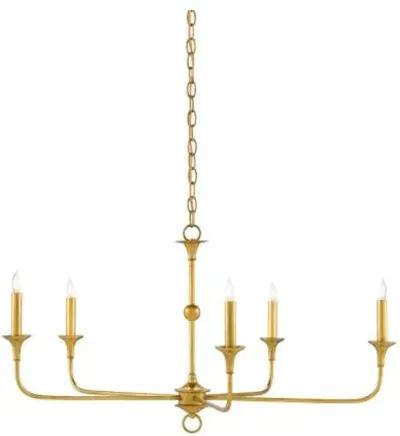 Nottaway Chandelier - Gold - Currey & Company