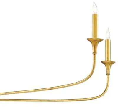 Nottaway Chandelier - Gold - Currey & Company