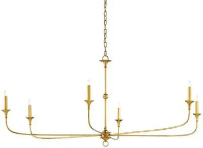 Nottaway Chandelier - Gold - Currey & Company