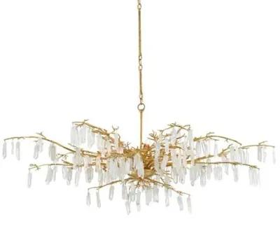 Forest Dawn Chandelier - Lucerne Gold - Currey & Company