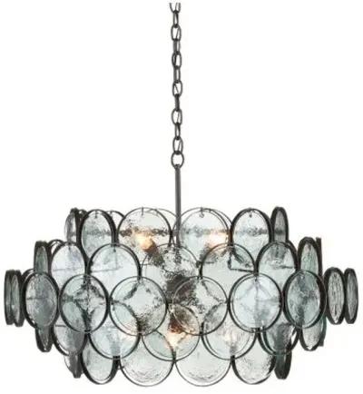 Galahad Small Chandelier - Clear/Bronze - Currey & Company - Gold