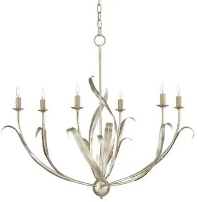 Menefee Chandelier - Silver Granello - Currey & Company