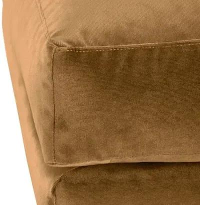 Margot Velvet Ottoman - Gold