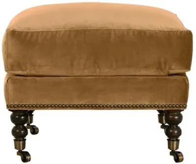 Margot Velvet Ottoman - Gold