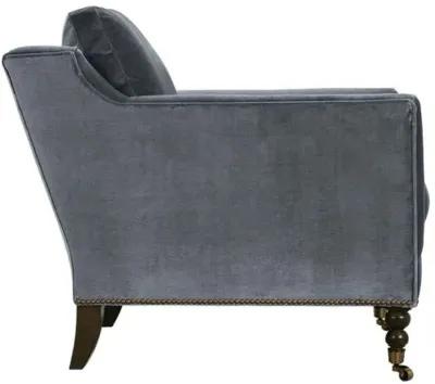 Margot Velvet Chair - Gray