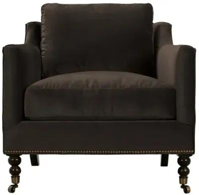 Margot Velvet Chair - Brown