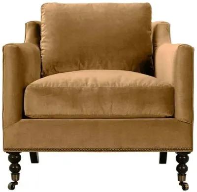 Margot Velvet Chair - Brown