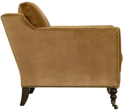 Margot Velvet Chair - Brown