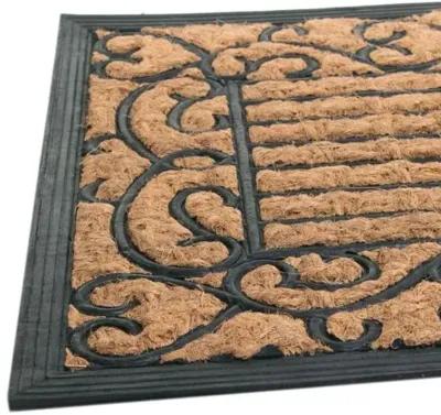 Vine Border Doormat - Brown