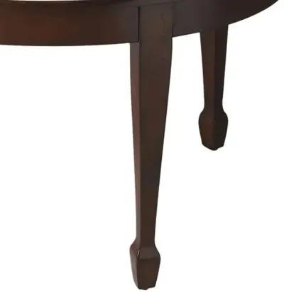 Luca Oval Wood Coffee Table - Brown