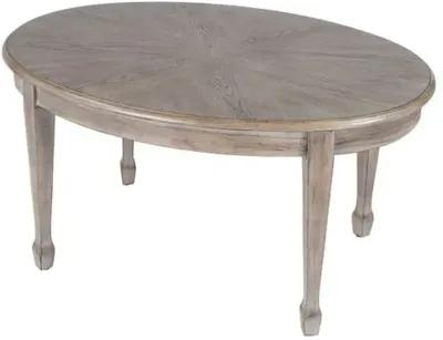 Luca Oval Wood Coffee Table - Gray