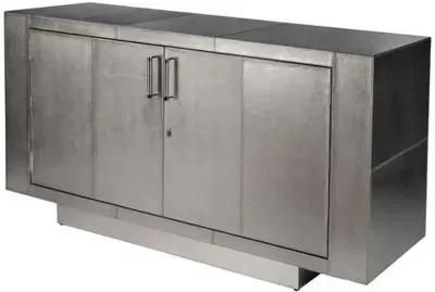 Jude Leather 70" Buffet Sideboard - Silver