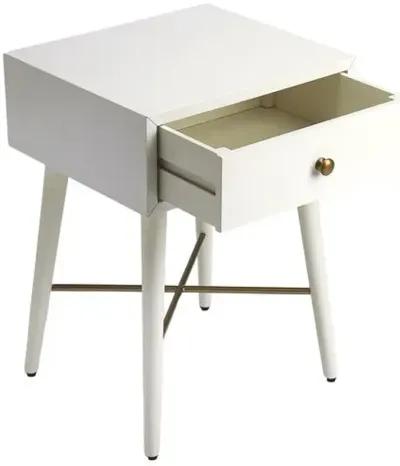 Landon End Table - White