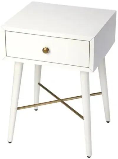 Landon End Table - White