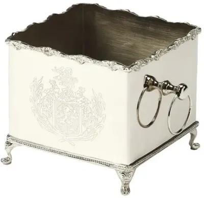 Mia Silver Planter - Silver - 6Hx6.5Wx6.5D in