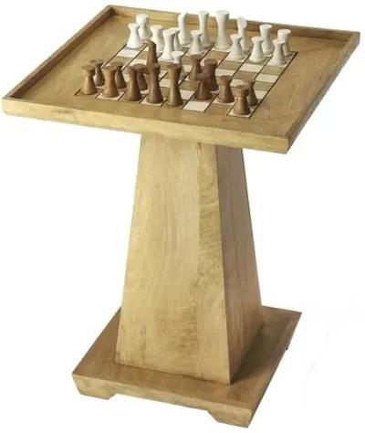 Fiona Game Table - Natural Mango - Handcrafted - Brown