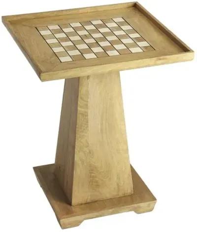 Fiona Game Table - Natural Mango - Handcrafted - Brown