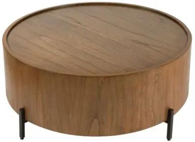 Athena Round Coffee Table - Brown