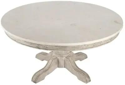 Liam Round Marble Coffee Table - Gray