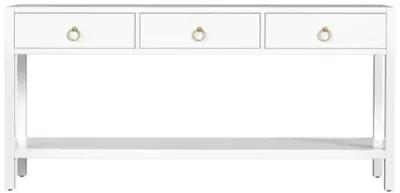 Grayson 3-Drawer 65" Console Table - White