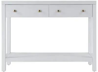 Charlie 2-Drawer Console Table - White