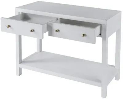 Charlie 2-Drawer Console Table - White