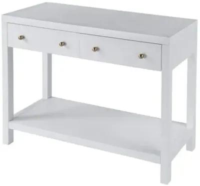 Charlie 2-Drawer Console Table - White