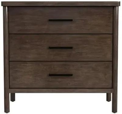 Gemma 3-Drawer Rounded Leg Dresser - Brown