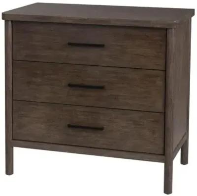 Gemma 3-Drawer Rounded Leg Dresser - Brown