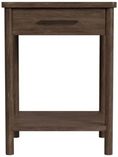 Gemma 1-Drawer Rounded Leg Nightstand