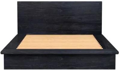 Jade Wood Platform Bed - Black