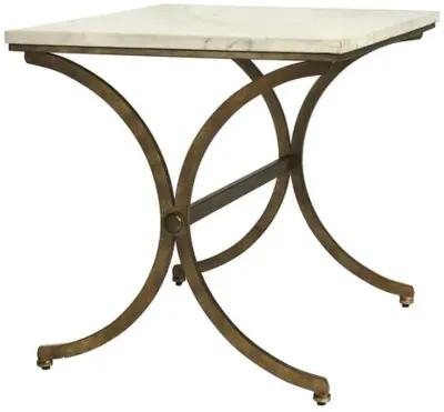 Darius Marble Side Table - Antique Gold