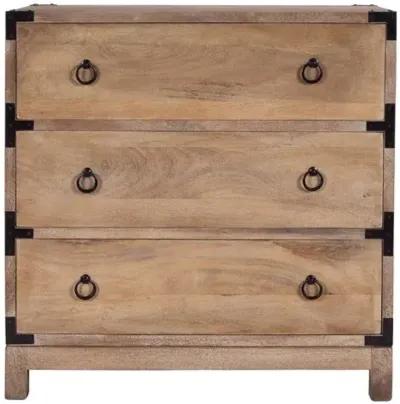 Juliet Campaign 3-Drawer Dresser - Natural Mango - Brown