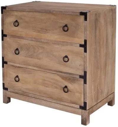 Juliet Campaign 3-Drawer Dresser - Natural Mango - Brown