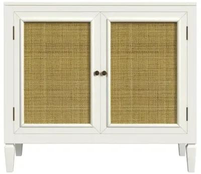 Isla Cane Console Cabinet - White/Natural