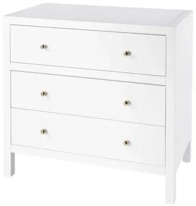 Charlie 3-Drawer Chest - White