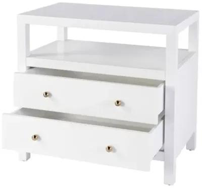 Charlie 2-Drawer Wide Nightstand