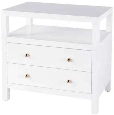 Charlie 2-Drawer Wide Nightstand