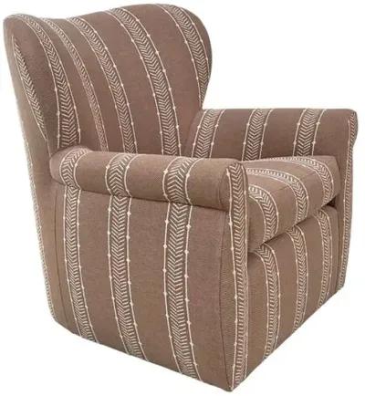 Tuckahoe Swivel Chair - Nisswa Coral - Kim Salmela