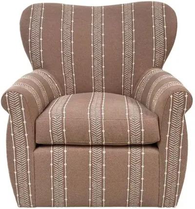 Tuckahoe Swivel Chair - Nisswa Coral - Kim Salmela