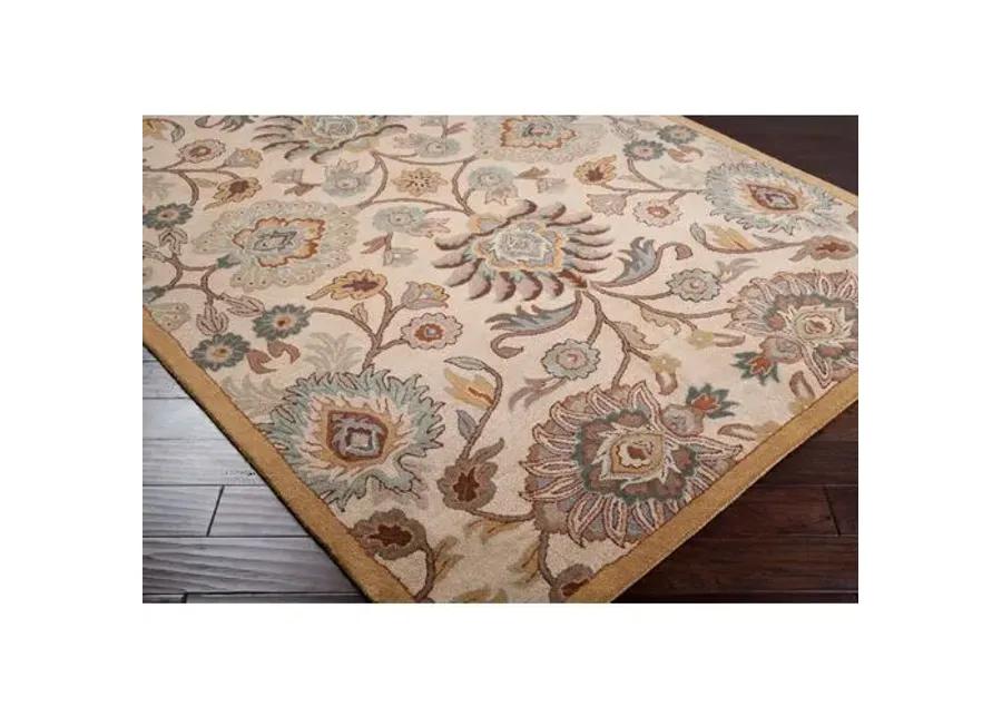 Corktree Rug - Taupe/Aqua - Beige - Beige