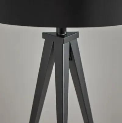 Dayle Tripod Floor Lamp - Black