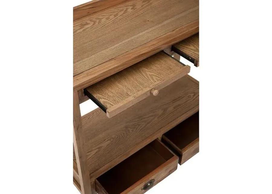 Bowdoin Console - Natural Elm - Beige