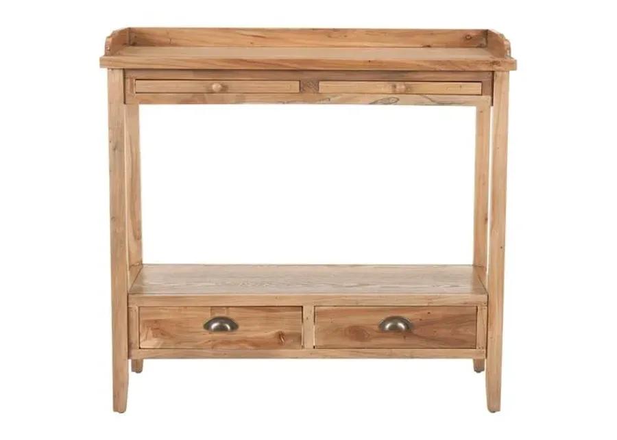 Bowdoin Console - Natural Elm - Beige